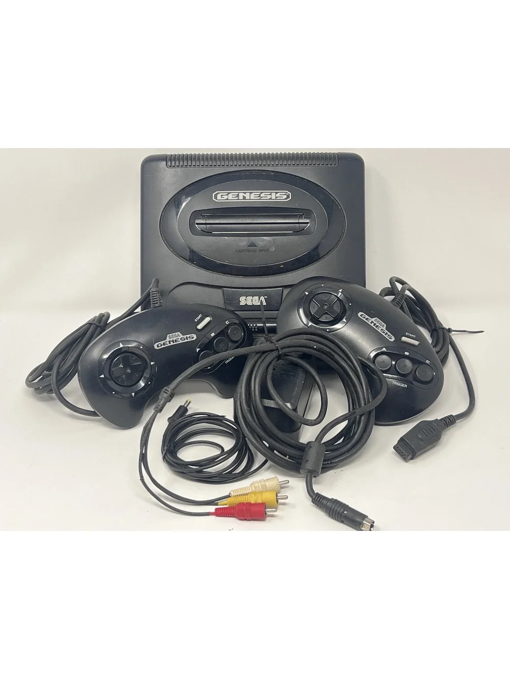 Sega Genesis Video Game Console with 2 Controllers and Power Supply - UNTESTED